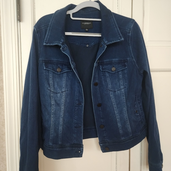 Liverpool Jeans Company Women's Mid-Blue Denim Jacket Strech - Picture 4 of 7
